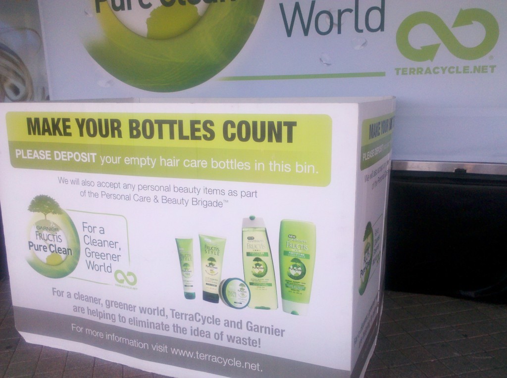 The recycling box for Garnier products
